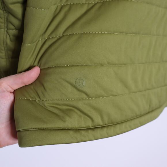 LULULEMON Dynamic Movement Crew Sweatshirt Bronze Green Pullover Women's 10 - Picture 11 of 16